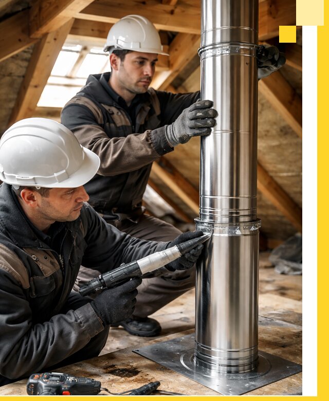 Монтаж дымоходов для каминов в Нижнеудинске с гарантией качества