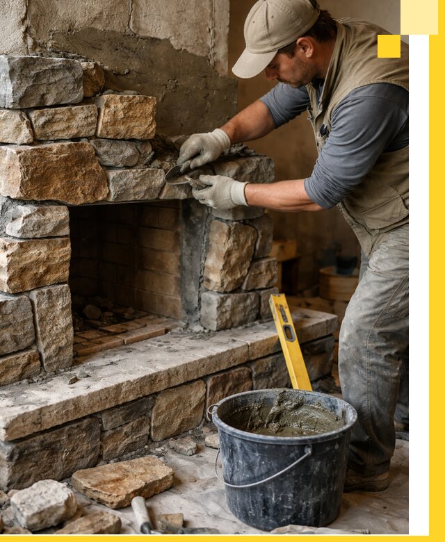 Изготовление и установка каменных каминов под ключ в Нижнеудинске