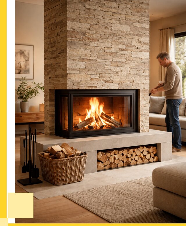 Дровяной камин под ключ в Нижнеудинске от 203420 р. | ЭриданНжк