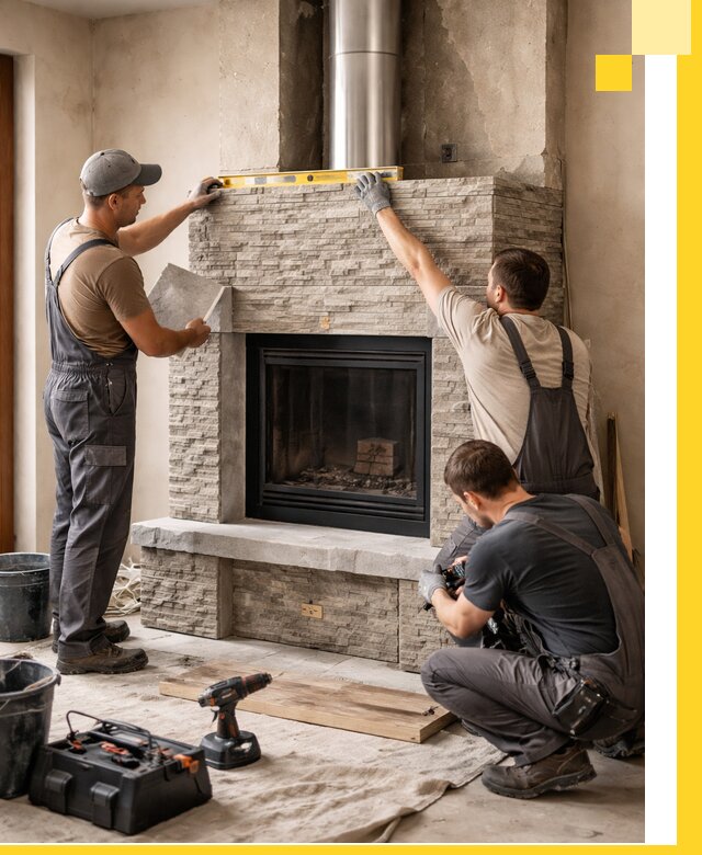 Профессиональный монтаж каминов под ключ в Нижнеудинске для дома