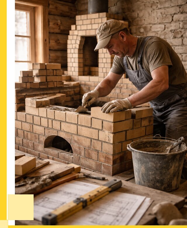 Кладка печей из кирпича в Нижнеудинске цены от 30513 р. - ЭриданНжк