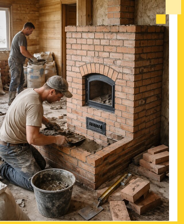 Профессиональное строительство печей в Нижнеудинске под ключ