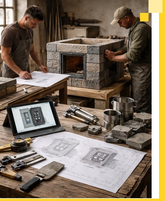 Разработка проектов печей с согласованием и монтажом в Нижнеудинске