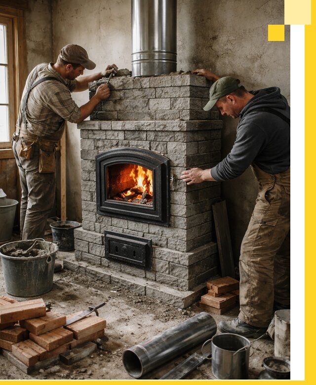 Производство, поставка и монтаж дровяных печей в Нижнеудинске