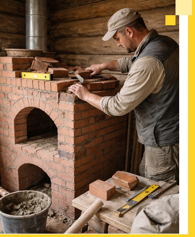 Изготовление и установка русских печей в Нижнеудинске под ключ