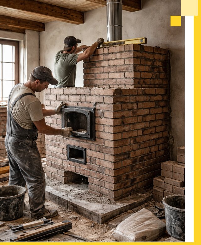 Печи для загородного дома под ключ в Нижнеудинске — монтаж и сервис