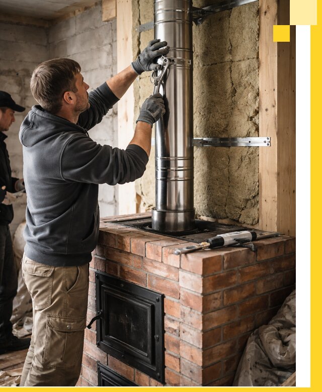 Изготовление и монтаж печей и дымоходов под ключ в Нижнеудинске