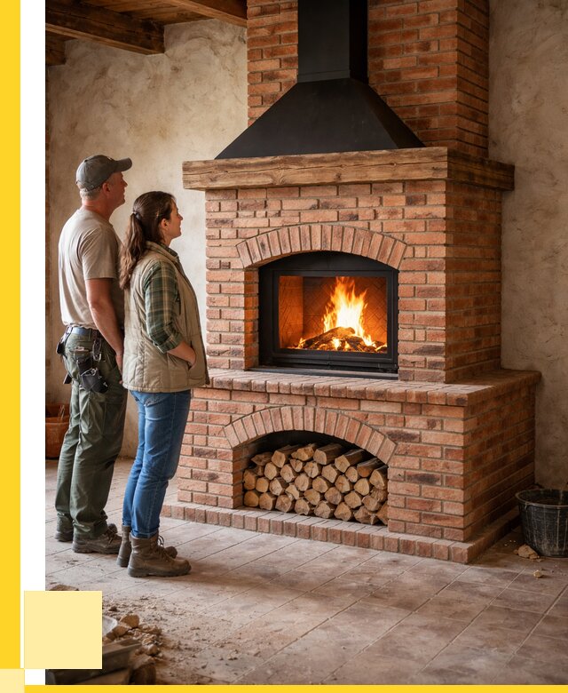 Печи камины из кирпича в Нижнеудинске от 122052 р. | ЭриданНжк