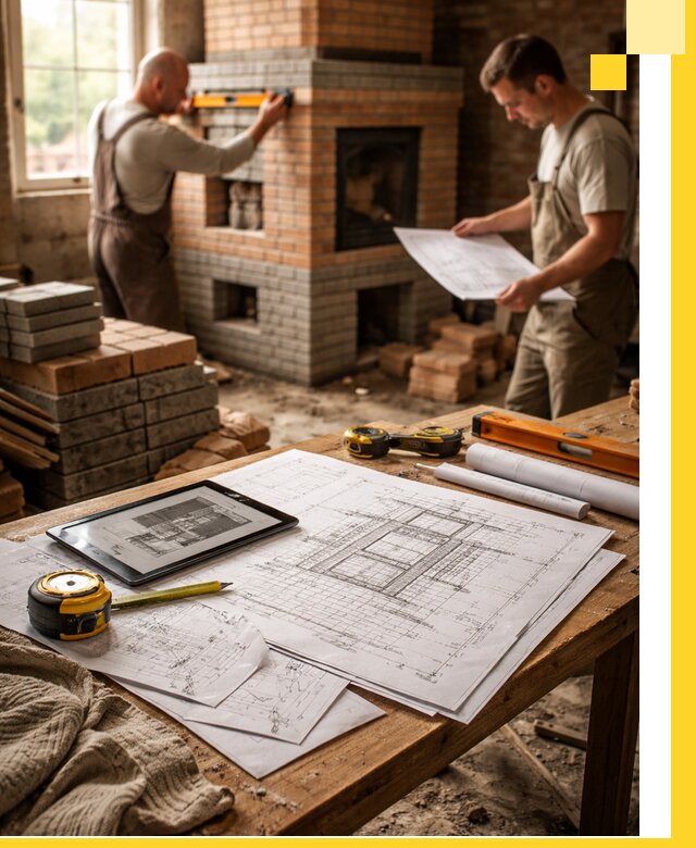 Проекты печей и каминов с индивидуальным дизайном в Нижнеудинске