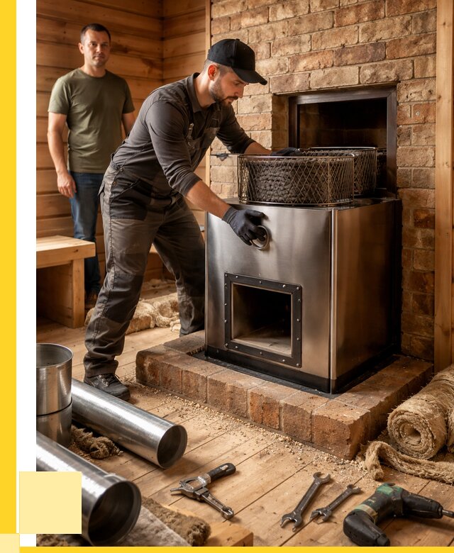 Монтаж банных печей под ключ в Нижнеудинске от 18308 р., ЭриданНжк