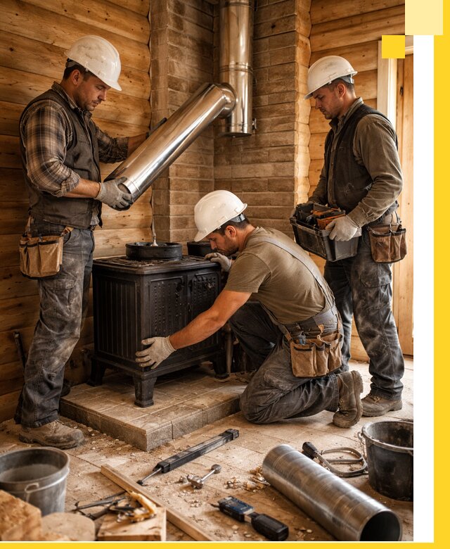 Профессиональный монтаж банных печей и дымоходов в Нижнеудинске