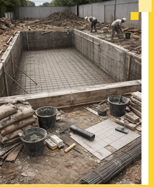 Строительство бассейнов под ключ в Нижнеудинске, дизайн и монтаж