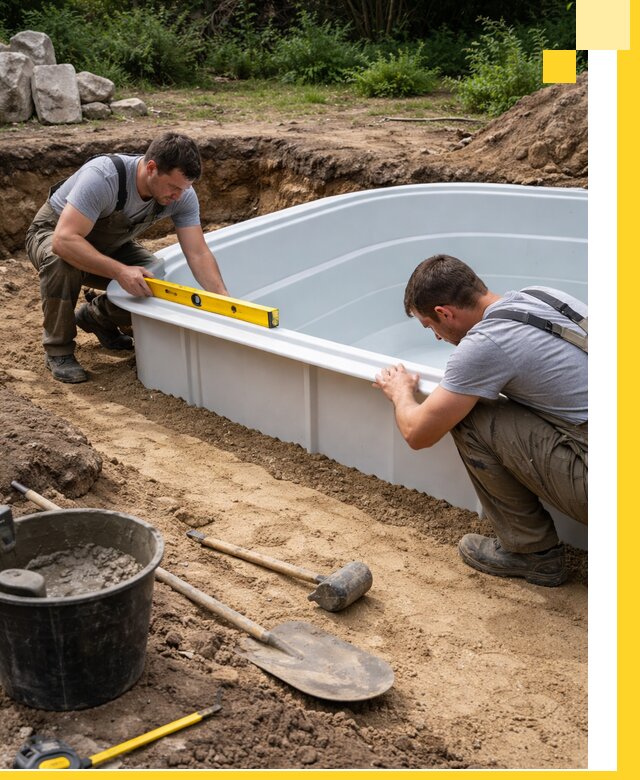 Производство и установка пластиковых бассейнов в Нижнеудинске под ключ