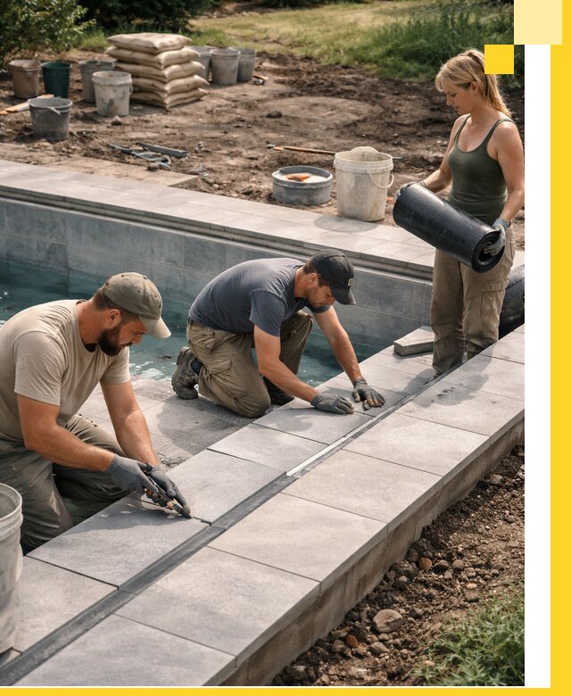 Строительство и монтаж уличных бассейнов под ключ в Нижнеудинске