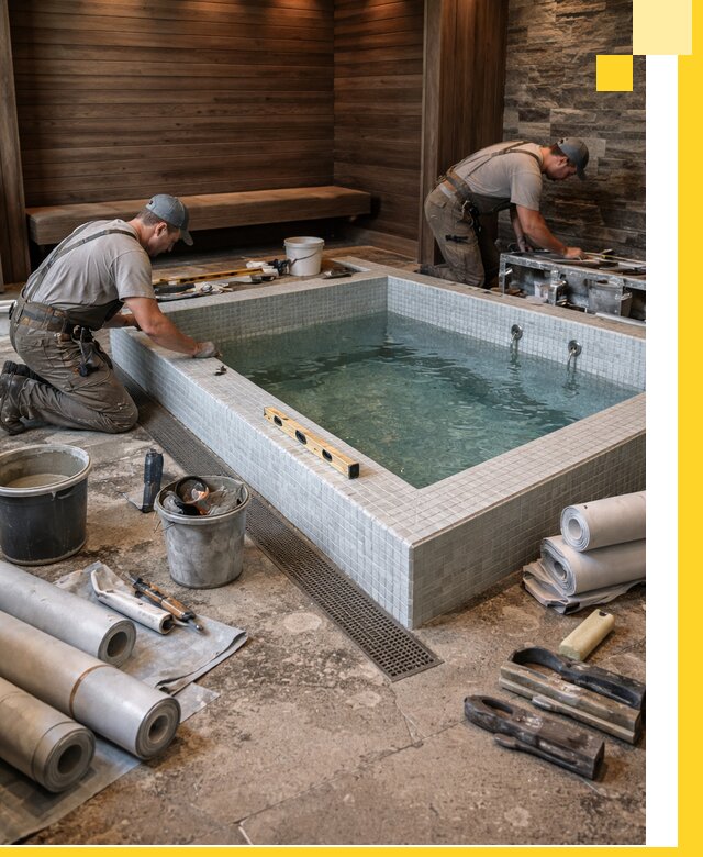 Установка и строительство бассейнов для сауны в Нижнеудинске