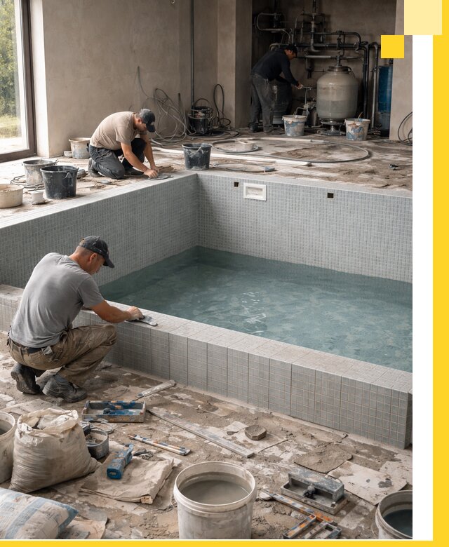 Строительство и монтаж бассейнов в помещении в Нижнеудинске