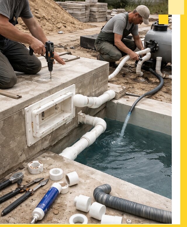 Строительство скиммерных бассейнов под ключ в Нижнеудинске