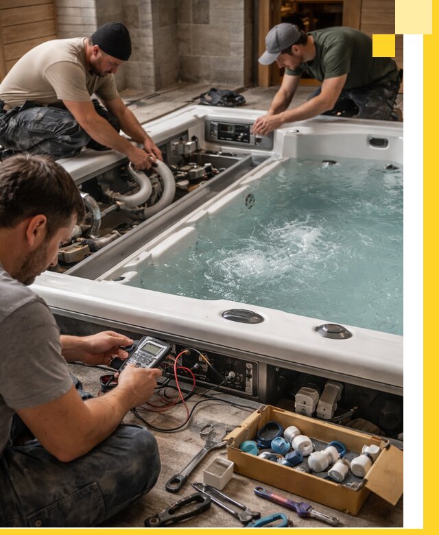 Гидромассажные бассейны под ключ в Нижнеудинске, дизайн и монтаж