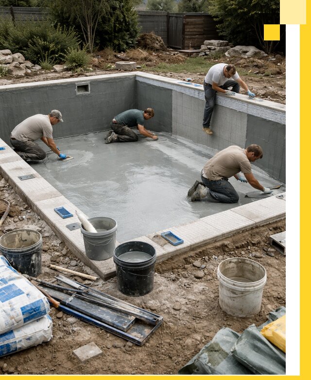 Изготовление и монтаж чаши бассейна под ключ в Нижнеудинске