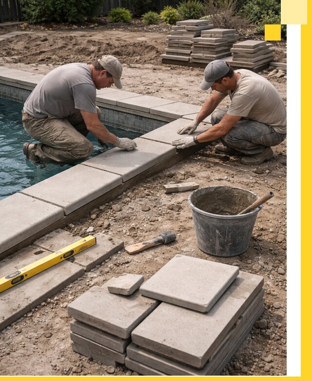 Установка и изготовление копингового камня для бассейнов в Нижнеудинске