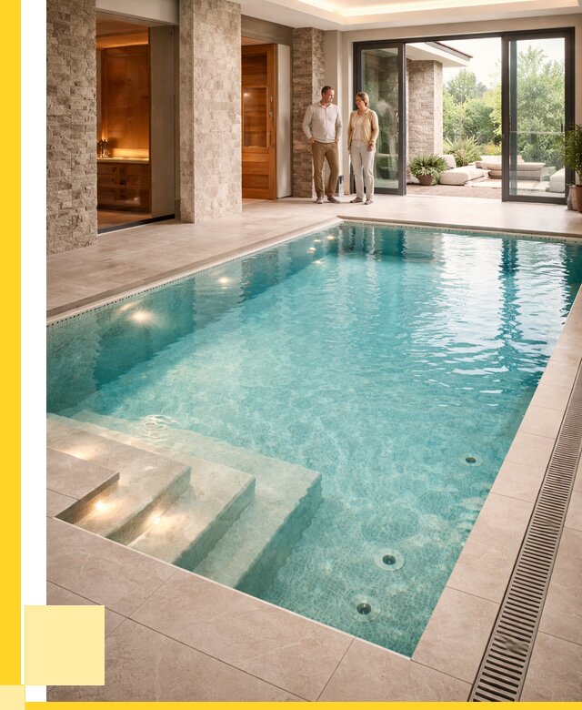 Бассейн во дворе в Нижнеудинске: проект, отделка от 1220520 р. | ЭриданНжк