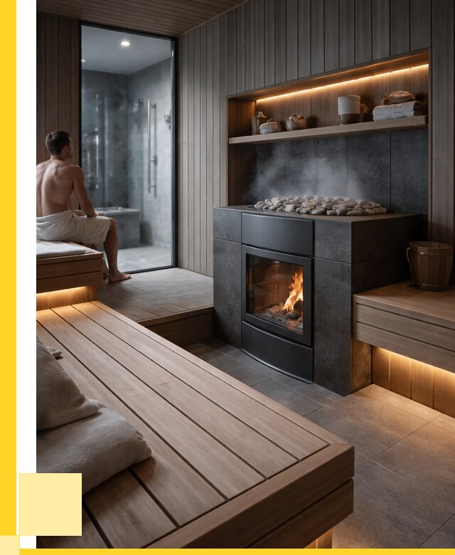 Проект сауны в частном доме в Нижнеудинске от 35599 р. | ЭриданНжк