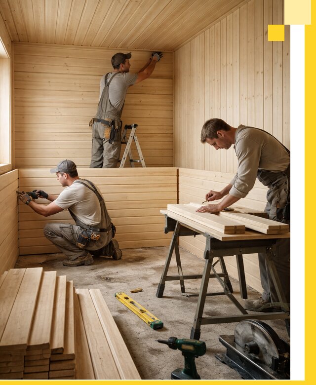 Обшивка саун в Нижнеудинске из натуральной древесины под ключ