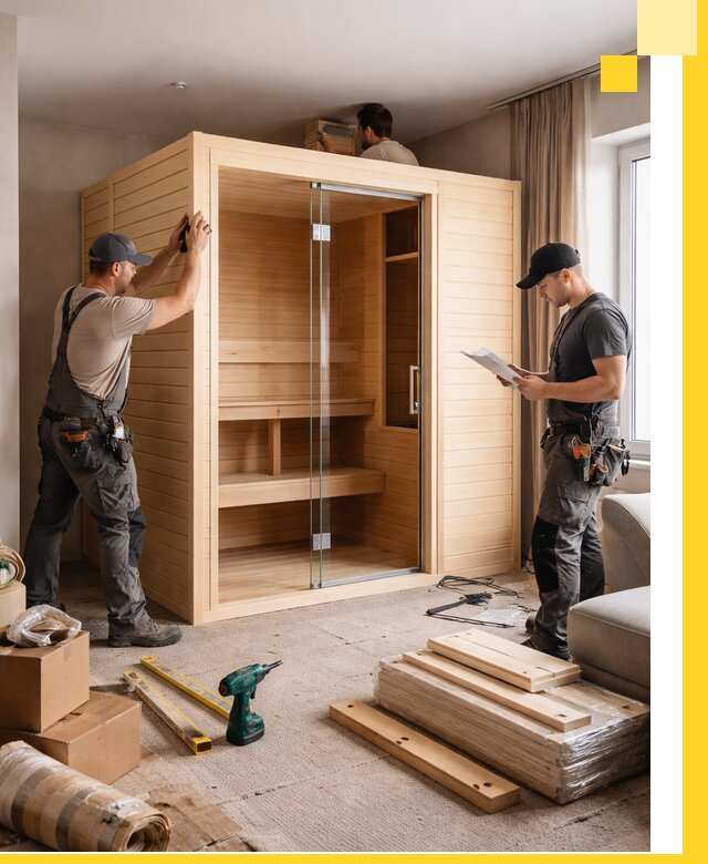 Установка и благоустройство саун в квартире в Нижнеудинске