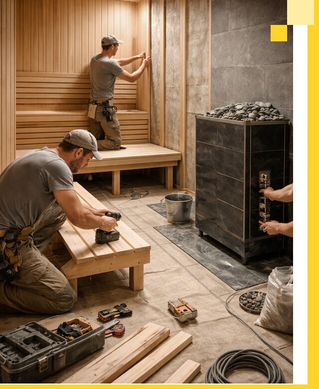 Дизайн и строительство интерьерных саун под ключ в Нижнеудинске