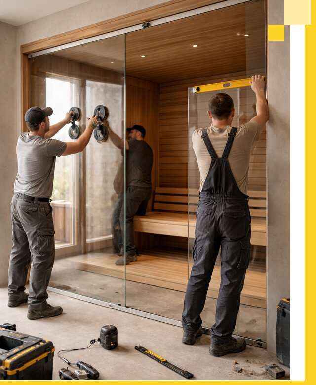 Производство и монтаж стеклянных саун под ключ в Нижнеудинске