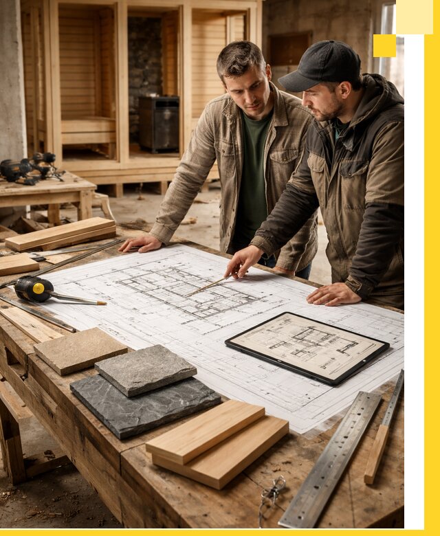 Проекты бань под ключ и планы строительства в Нижнеудинске