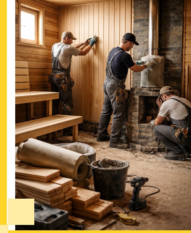 Ремонт бань под ключ в Нижнеудинске от 45770 р. | ЭриданНжк