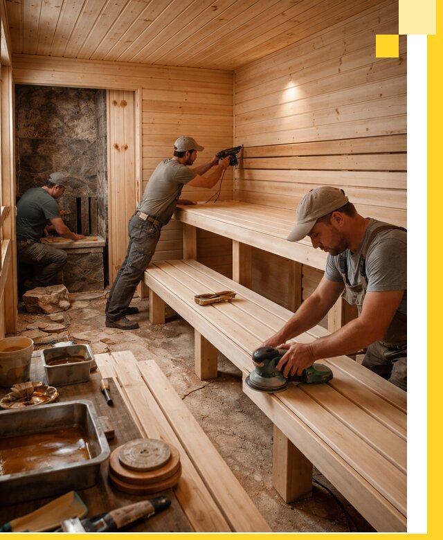 Профессиональная отделка бань в Нижнеудинске под ключ, с гарантией