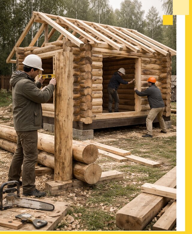 Строительство бань для дачи под ключ в Нижнеудинске с доставкой и монтажом