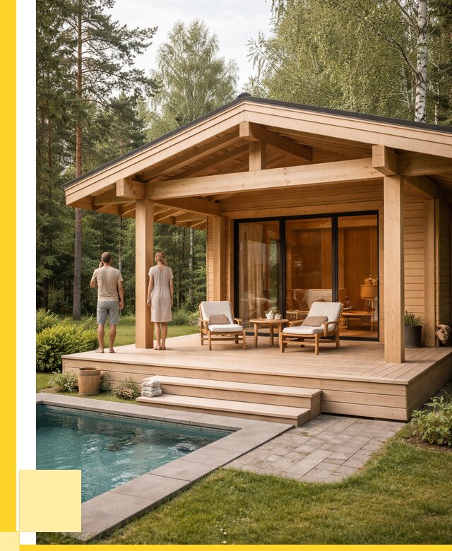 Бани с террасой под ключ в Нижнеудинске от 610260 р. | ЭриданНжк