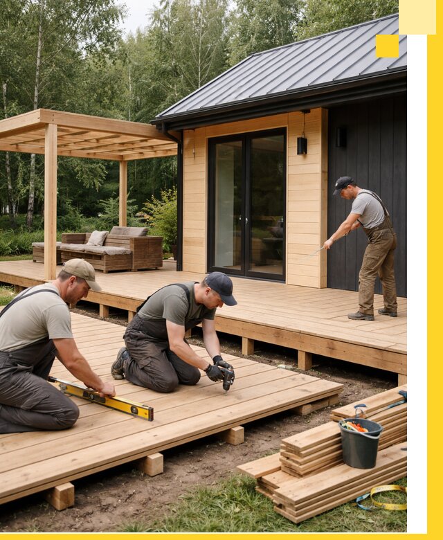 Строительство бань с террасой и бассейном под ключ в Нижнеудинске