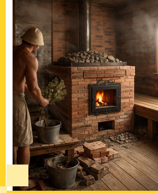 Кирпичные банные печи в Нижнеудинске от 91539 р. | ЭриданНжк