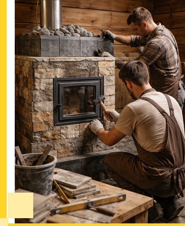 Облицовка банной печи в Нижнеудинске от 15257 р. | ЭриданНжк