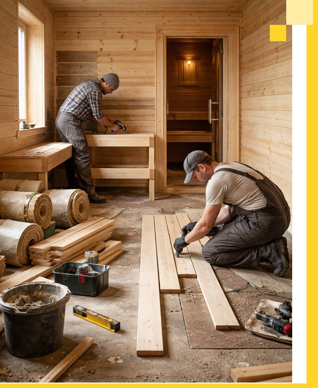 Индивидуальный проект бани с комнатой отдыха под ключ в Нижнеудинске