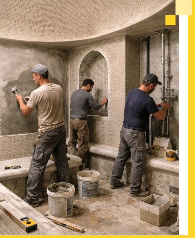 Профессиональный монтаж хамамов под ключ в Нижнеудинске с гарантией