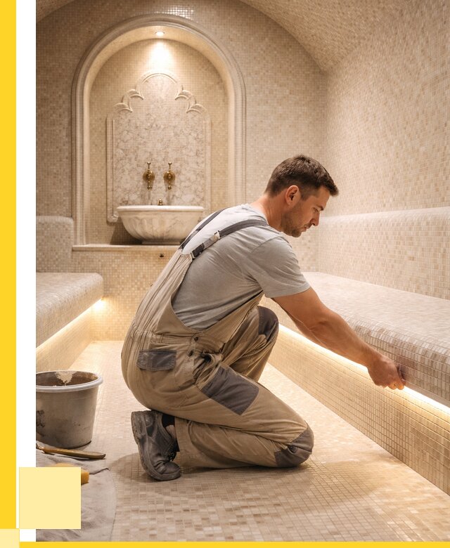 Отделка хамамов под ключ в Нижнеудинске от 5594 р. | ЭриданНжк