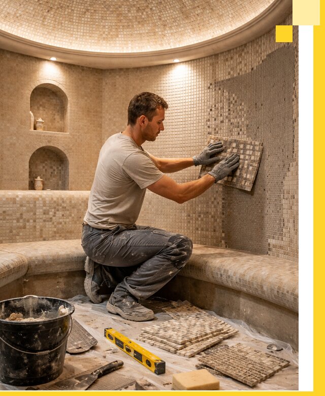 Устройство и монтаж домашнего хамама под ключ в Нижнеудинске