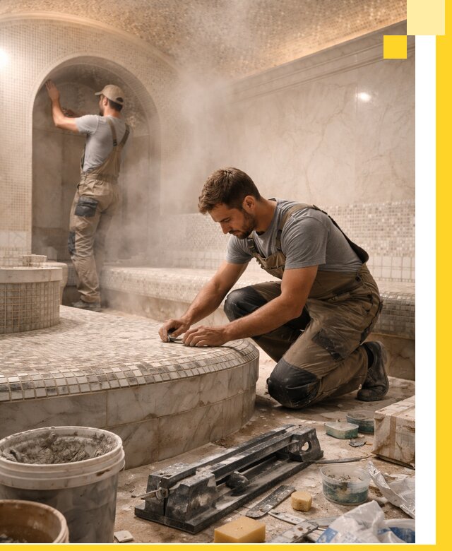 Профессиональный дизайн хамама и SPA под ключ в Нижнеудинске