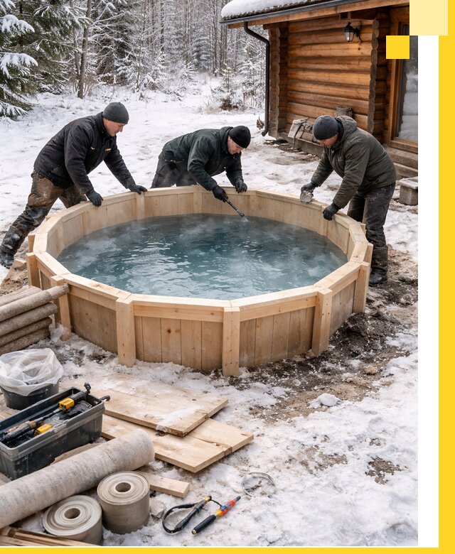 Изготовление и установка ледяных купелей под ключ в Нижнеудинске